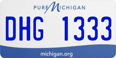 MI license plate DHG1333