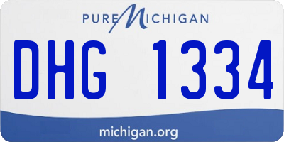 MI license plate DHG1334