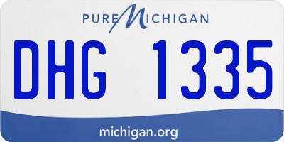 MI license plate DHG1335