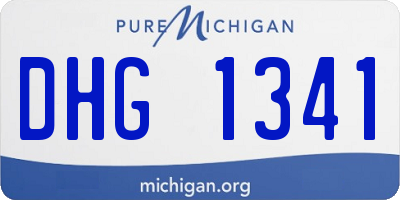 MI license plate DHG1341