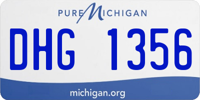 MI license plate DHG1356