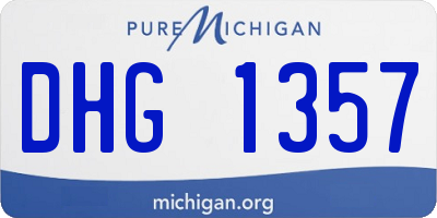 MI license plate DHG1357