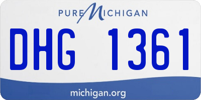 MI license plate DHG1361