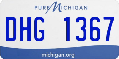 MI license plate DHG1367