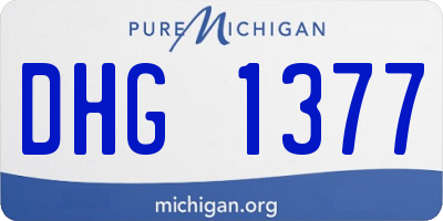 MI license plate DHG1377