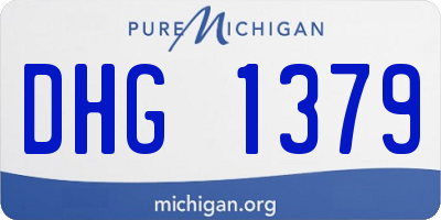 MI license plate DHG1379