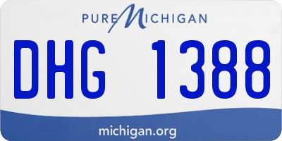 MI license plate DHG1388