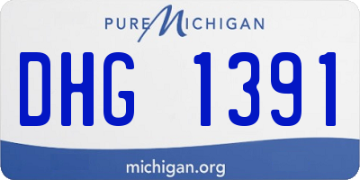 MI license plate DHG1391