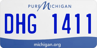 MI license plate DHG1411