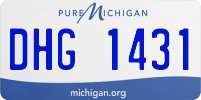 MI license plate DHG1431