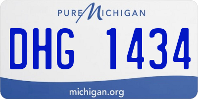MI license plate DHG1434