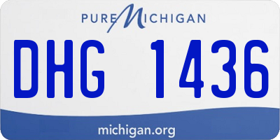 MI license plate DHG1436