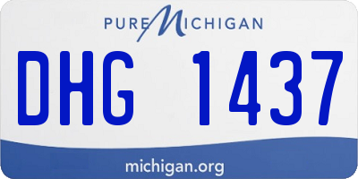 MI license plate DHG1437