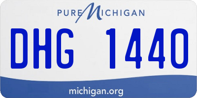 MI license plate DHG1440