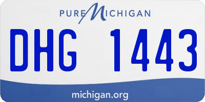 MI license plate DHG1443