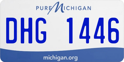 MI license plate DHG1446