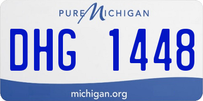 MI license plate DHG1448