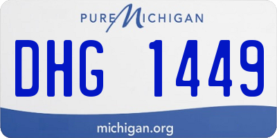 MI license plate DHG1449