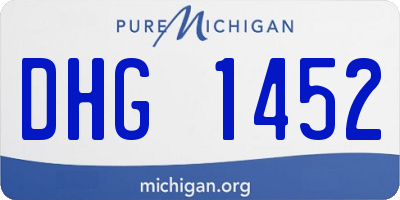 MI license plate DHG1452