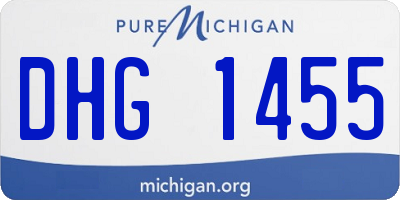 MI license plate DHG1455
