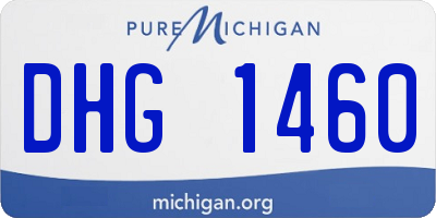 MI license plate DHG1460