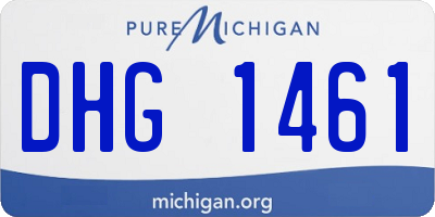 MI license plate DHG1461
