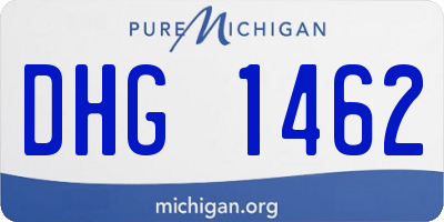 MI license plate DHG1462