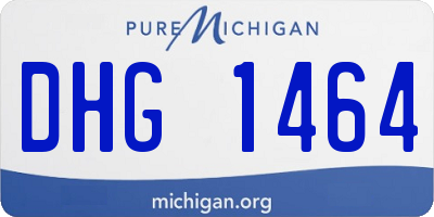 MI license plate DHG1464