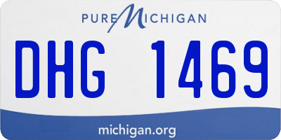 MI license plate DHG1469