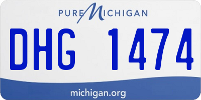 MI license plate DHG1474
