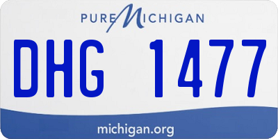 MI license plate DHG1477