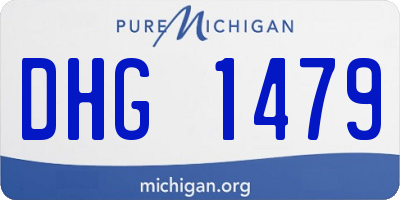 MI license plate DHG1479