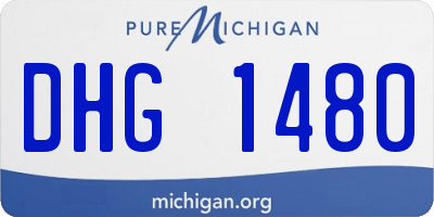MI license plate DHG1480