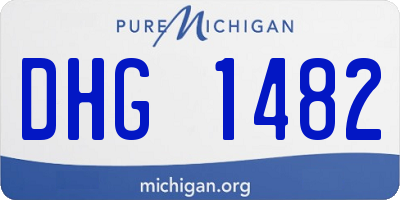 MI license plate DHG1482