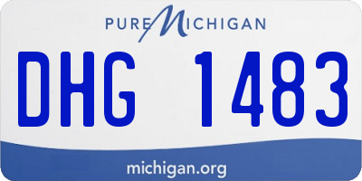MI license plate DHG1483