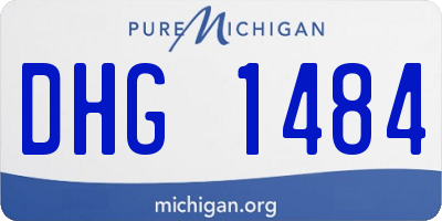 MI license plate DHG1484