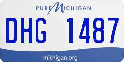 MI license plate DHG1487
