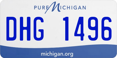 MI license plate DHG1496