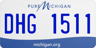 MI license plate DHG1511