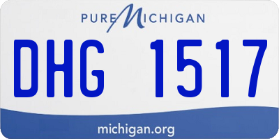 MI license plate DHG1517