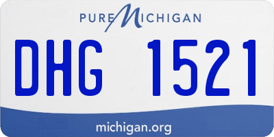 MI license plate DHG1521