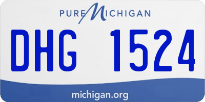 MI license plate DHG1524