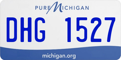 MI license plate DHG1527