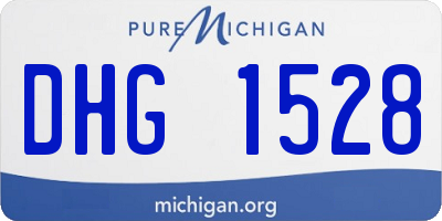 MI license plate DHG1528