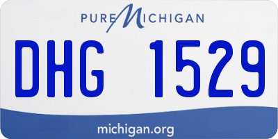 MI license plate DHG1529