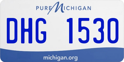 MI license plate DHG1530