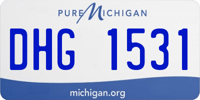 MI license plate DHG1531
