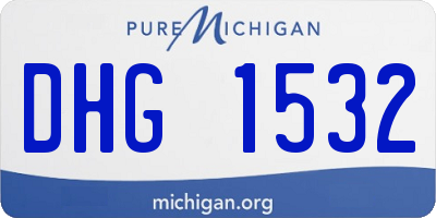 MI license plate DHG1532