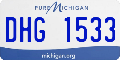 MI license plate DHG1533