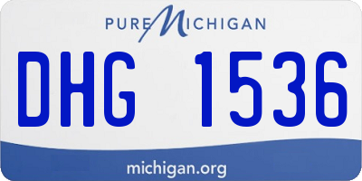 MI license plate DHG1536